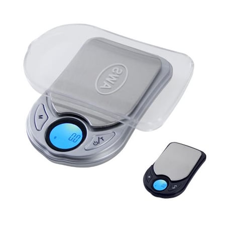 American Weigh Scales 650x0.1g Black Digital Pocket Scale with LCD Display PV-650-BLK